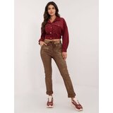 Italy Moda Pants-DHJ-SP-21258.32-brown | shoptok.hr
