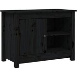 Furnova TV omarica črna 70x36,5x52 cm trdna borovina, (21924697) | Shoptok.si