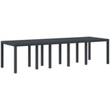  Stol za vrt Antracit 300 x 100 x 73 cm poliratan | shoptok.hr