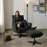 Dieter Knoll FOTELJ, antracit tekstil | Shoptok.si