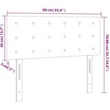 Uzglavlje tamnozeleno 90x5x78/88 cm baršunasto | shoptok.hr