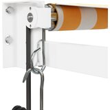  Automatska tenda na uvlačenje žuto-bijela 4,5 x 3 m | shoptok.hr