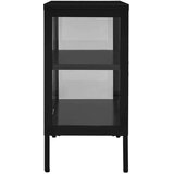 Stranska omarica črna 70x35x70 cm jeklo in steklo, (20620478) | Shoptok.si