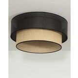  plafonska svetiljka borho 1xE27/60W/230V, prečnik 50 cm, crna/juta | Eponuda.com