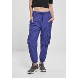 Urban Classics Ladies High Waist Crinkle Nylon Cargo Pants Bluepurple Cijene