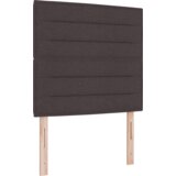 Box Postelja z vzmetnico z vzmetnico Temno rjava 90 x 200 cm blago, (5000126677) | Shoptok.si