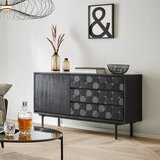 Bessagi Home komoda roma, črna, strukturirana | Shoptok.si