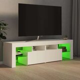 TV ormarić s LED svjetlima bijeli 140 x 36 5 x 40 cm | shoptok.hr