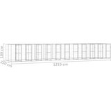 vidaXL Zunanji pasji boks pocinkano jeklo 26,62 m² | Shoptok.si