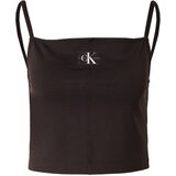 Calvin Klein Jeans Top 'MILANO' črna / bela | Shoptok.si
