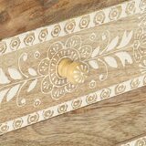 vidaXL Ročno barvana nočna omarica 40x30x60 cm trden mangov les | Shoptok.si