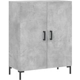 vidaXL Visoka komoda siva betona 69 5x34x180 cm od konstruiranog drva | shoptok.hr