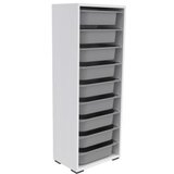 Hanah home višenamenska polica zola 9N white grey | ePonuda.com