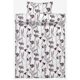 alvina set krep posteljine 140x200 tamno ljubičasta ( 1821780 )