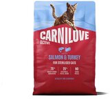 Carnilove Cat Active Adult Sterilised, briketi - losos in puran 2 kg | Shoptok.si