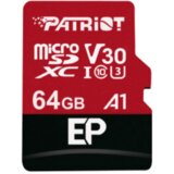 Patriot microSD 64GBEP V30 A1, C10, U3R/W : 90/80MB | Eponuda.ba