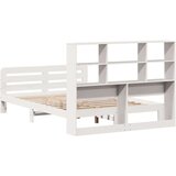 vidaXL Posteljni okvir brez vzmetnice bel 140x200 cm trdna borovina | Shoptok.si