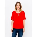 Camaieu Red T-shirt - Women | Shoptok.si
