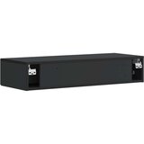 Stolna Stenska stranska miza Črna 87,5 x 34,5 x 17 cm Inženirski les, (5000232409) | Shoptok.si