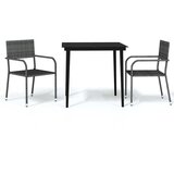  3-dijelni vrtni blagovaonski set sivi | Eponuda.com