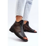 Zazoo 977/L Leather Cutout Sandals with Zip | shoptok.hr