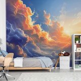  Foto tapeta - Sunset Over a Cloudy Sea: A Wonderful Symphony of Colors 450x315 | shoptok.hr