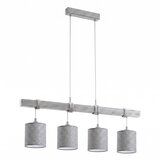 Brilagi LED luster na sajli NUBILA 4xE27/60W/230V siva | Eponuda.com