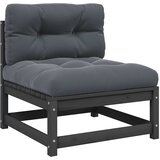  Srednja vrtna sofa s antracit jastucima masivna borovina siva | shoptok.hr
