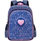 Ranac sa ojačanim leđima 3D Eva Purple heart SC2991, 42x30x22cm, Ljubičasti