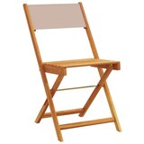  Vrtna jedilna garnitura 5-delna taupe blago in trden les, (21252175) | Shoptok.si