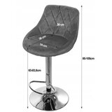 OSKAR Barska stolica Kast grey / gold baza Cene