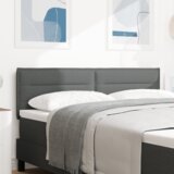 vidaXL led uzglavlje linije dizajn tamnosivo 72 cm platno | shoptok.hr