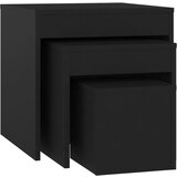 Furnova Komplet mizic 3-delni črn konstruiran les, (21914394) | Shoptok.si