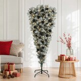  Obrnuto umjetno božićno drvce s granama 150 cm 150 LED lampica Slike