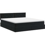 Podesivi krevet s madracem Crna 180 x 200 cm Baršun | shoptok.hr