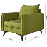 Ropez Zelena fotelja Juli Bis – | shoptok.hr