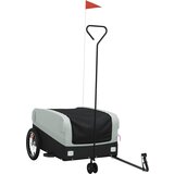 vidaXL Kolesarska prikolica črna in siva 45 kg železo, (21227430) Cene