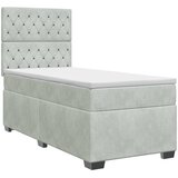  Boxspring krevet s madracem Svjetlosiva 90 x 200 cm Bar&amp;scaron;un Slike