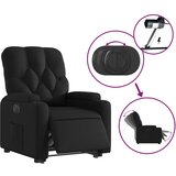  Električni naslonjač na podizanje od umjetne kože crni | shoptok.hr