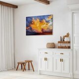  Slika - Beautiful Sunset - Clouds in Warm Shades 90x60 Slike