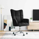  Stolica za opuštanje crna baršunasta | shoptok.hr