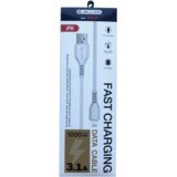 Jellico Podatkovni kabel KDS-30 (Fast Charge) 3,1A vhod Lightning na USB-A 1m, bel, (21230506) | Shoptok.si