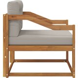  Srednji zunanji kavč Masiven les akacije Naravna, (5000207222) | Shoptok.si