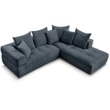 Bobochic Paris Tamno plava kutna garnitura od šenila (s desnim kutom/u obliku slova L) Whesley – | shoptok.hr