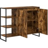  Pomoćni ormarić Dimni hrast 96.5 x 30 x 75 cm Konstruirano drvo | shoptok.hr