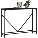  Konzolni stol crni 102 x 22,5 x 75 cm od konstruiranog drva | Eponuda.ba