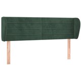 vidaXL Vzglavje z ušesi temno zeleno 147x23x78/88 cm žamet, (20932148) | Shoptok.si
