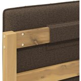  Krevetni okvir s tapiciranim uzglavljem Bijelo isprana i taupe - Bijelo isprana i taupe 75 x 190 cm | shoptok.hr