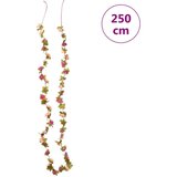  Božićni cvjetni vijenci 6 kom s crvenim ružama 250 cm | shoptok.hr