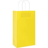  Papirnate vrećice 50 kom s ručkama žute 21x11x36 cm | shoptok.hr